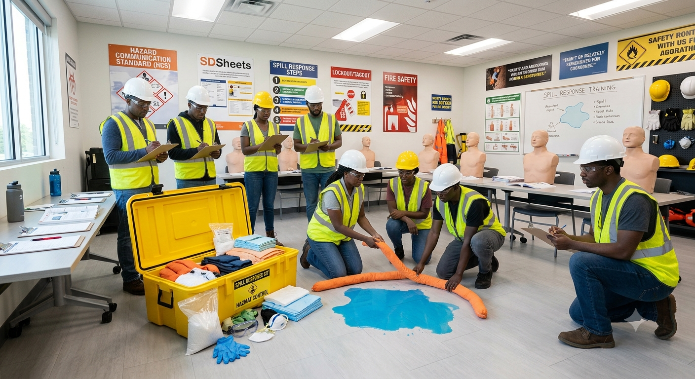 Hands-on spill response training